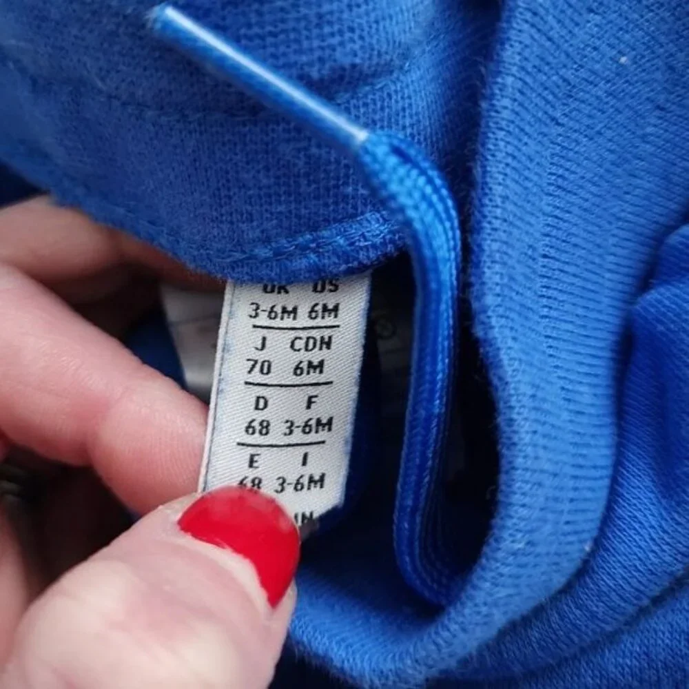 ADIDAS sweatsuit in blue / white size 3-6 Months